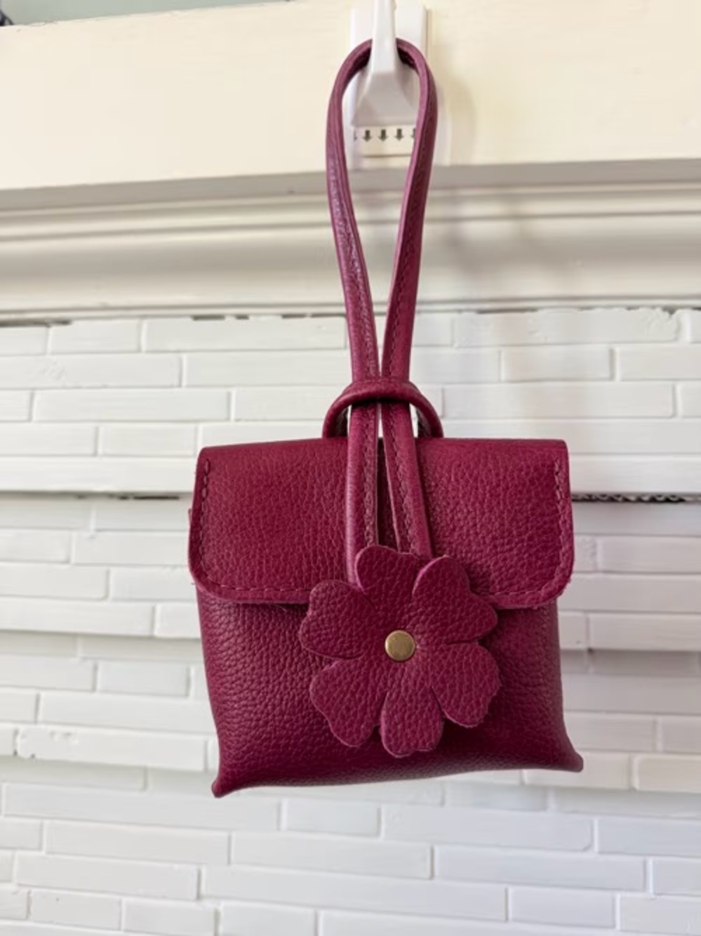 Portland Leather Blooming Wristlet in Orchid